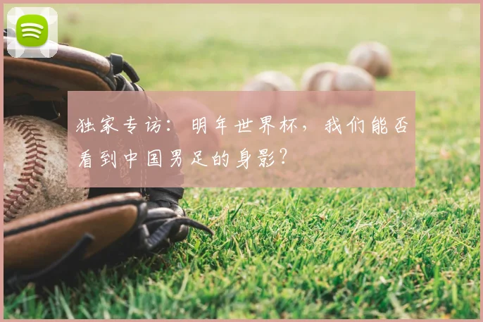 独家专访:明年世界杯,我们能否看到中国男足的身影?